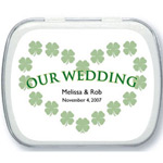 Irish Wedding Favor Personalized Mint Tins